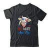 Red White And Moo Cow USA Flag 4th Of July T-Shirt & Tank Top | Teecentury.com