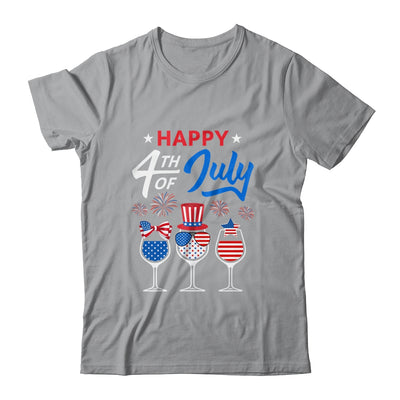 Red White Blue Wine Glass USA Flag Happy 4th Of July T-Shirt & Tank Top | Teecentury.com