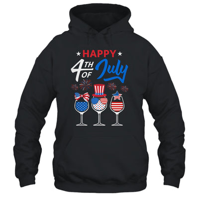 Red White Blue Wine Glass USA Flag Happy 4th Of July T-Shirt & Tank Top | Teecentury.com