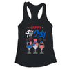 Red White Blue Wine Glass USA Flag Happy 4th Of July T-Shirt & Tank Top | Teecentury.com