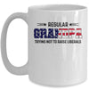 Regular Grandpa Trying Not To Raise Liberal American USA Flag Mug Coffee Mug | Teecentury.com