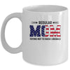 Regular Mom Trying Not To Raise Liberal American USA Flag Mug Coffee Mug | Teecentury.com