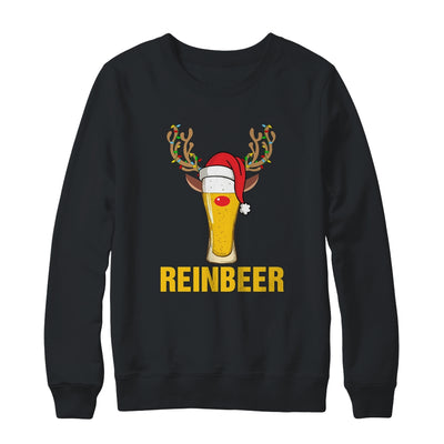 Reinbeer Santa Claus Reindeer Beer Funny Christmas Drinking T-Shirt & Sweatshirt | Teecentury.com