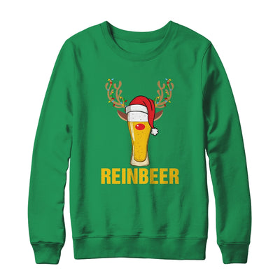 Reinbeer Santa Claus Reindeer Beer Funny Christmas Drinking T-Shirt & Sweatshirt | Teecentury.com