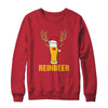 Reinbeer Santa Claus Reindeer Beer Funny Christmas Drinking T-Shirt & Sweatshirt | Teecentury.com