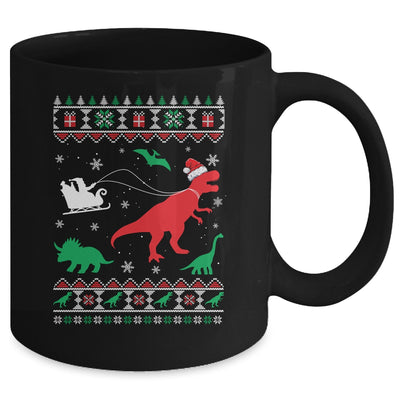 Reindeer Dinosaur Ugly Christmas Xmas For Boy Kids Mug Coffee Mug | Teecentury.com