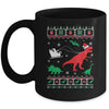 Reindeer Dinosaur Ugly Christmas Xmas For Boy Kids Mug Coffee Mug | Teecentury.com