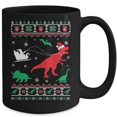 Reindeer Dinosaur Ugly Christmas Xmas For Boy Kids Mug Coffee Mug | Teecentury.com