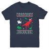 Reindeer Dinosaur Ugly Christmas Xmas For Boy Kids Youth Youth Shirt | Teecentury.com