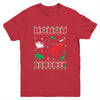 Reindeer Dinosaur Ugly Christmas Xmas For Boy Kids Youth Youth Shirt | Teecentury.com