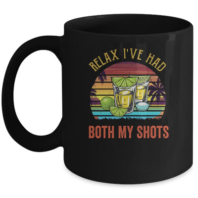 Relax I've Had Both My Shots Funny American Sunset Vintage Mug Coffee Mug | Teecentury.com