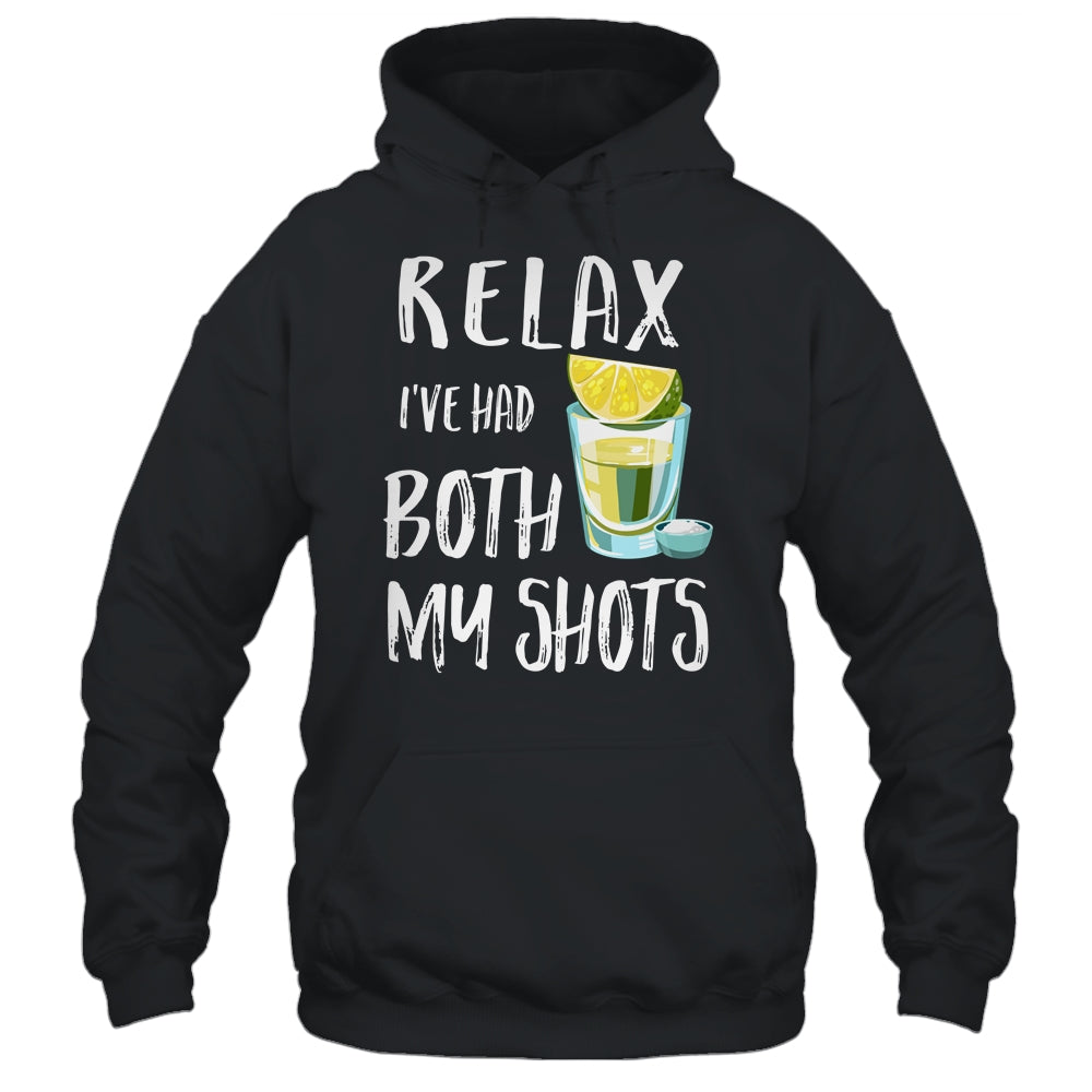 Relax I've Had Both My Shots Funny Drinking T-Shirt & Tank Top | Teecentury.com