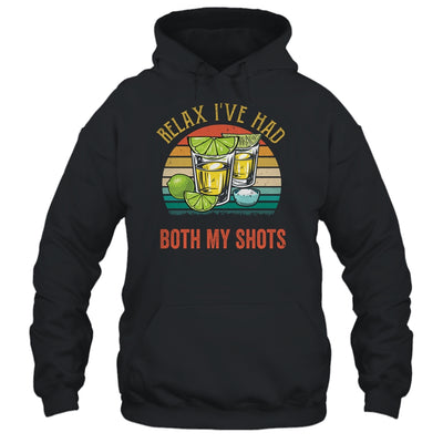 Relax I've Had Both My Shots Funny Drinking Retro Vintage T-Shirt & Tank Top | Teecentury.com