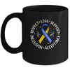 Respect Love Support Acceptance Down Syndrome Awareness Mug | teecentury