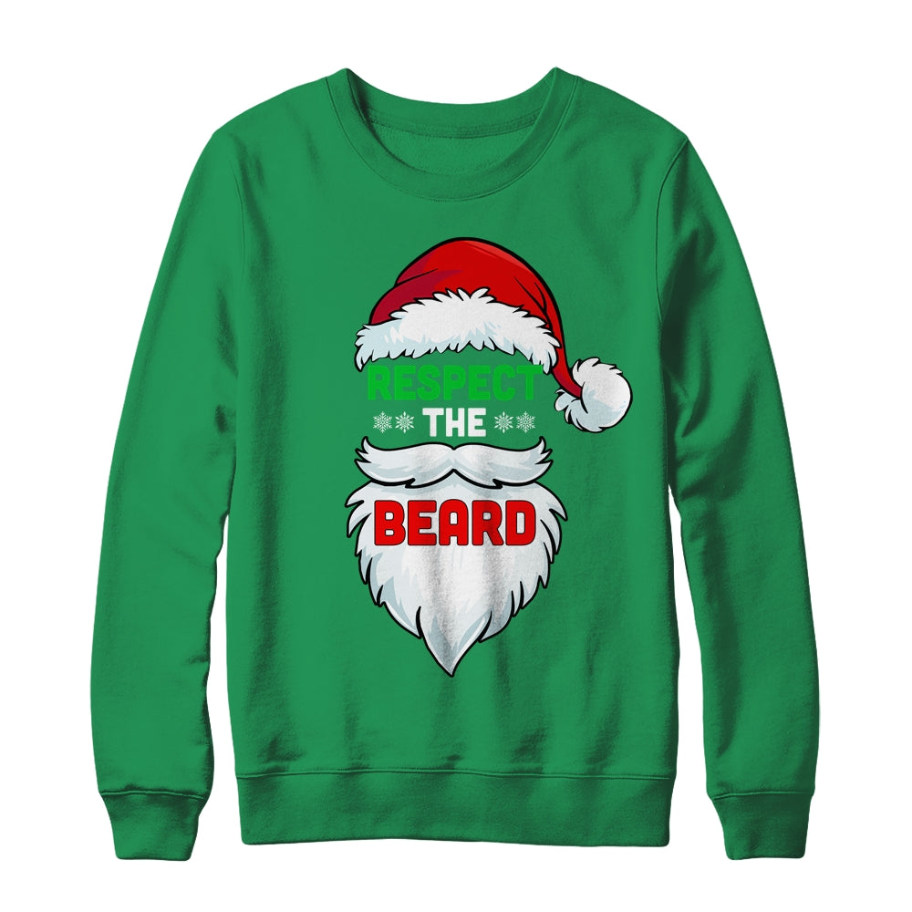 Respect The Beard Santa Claus Christmas Xmas Gifts Men Dad T-Shirt & Sweatshirt | Teecentury.com