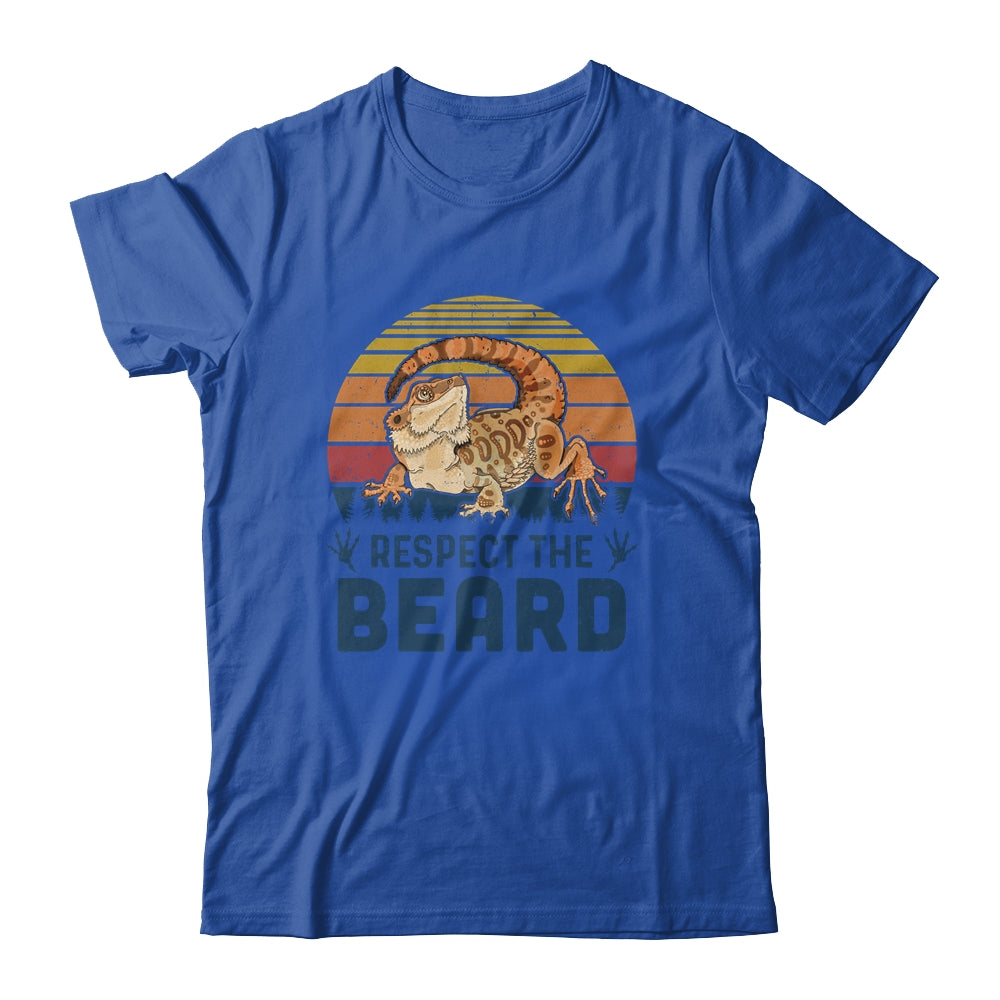 Respect The Beard Vintage Funny Bearded Dragon T-Shirt & Hoodie | Teecentury.com