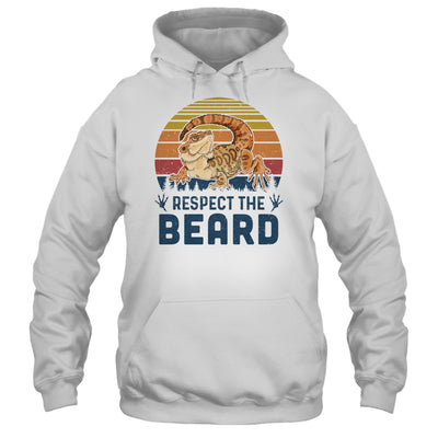 Respect The Beard Vintage Funny Bearded Dragon T-Shirt & Hoodie | Teecentury.com