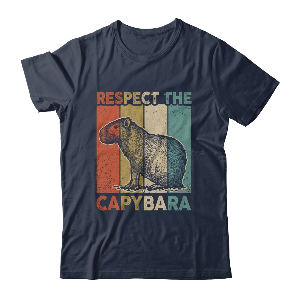 Respect The Capybara Animal Funny Capybara Lover Shirt & Hoodie | teecentury