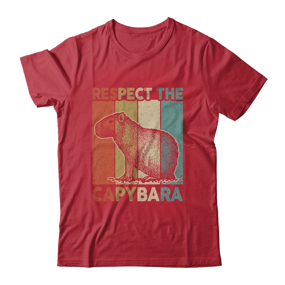 Respect The Capybara Animal Funny Capybara Lover Shirt & Hoodie | teecentury