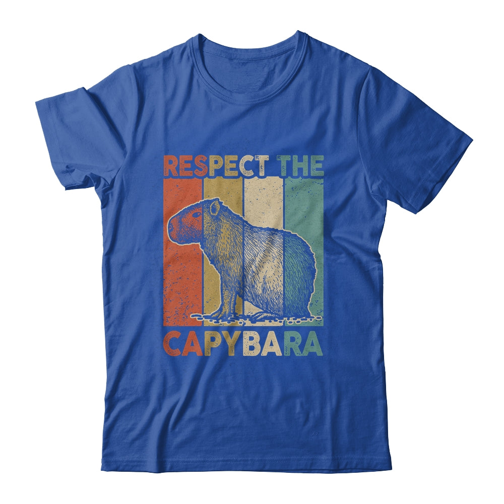 Respect The Capybara Animal Funny Capybara Lover Shirt & Hoodie | teecentury