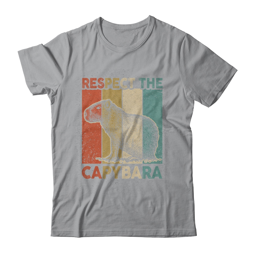 Respect The Capybara Animal Funny Capybara Lover Shirt & Hoodie | teecentury