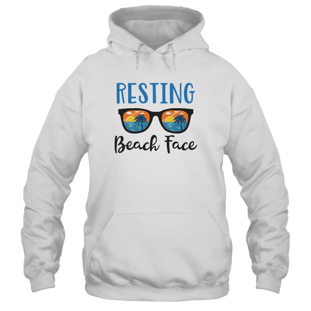 Resting Beach Face Summer With Sunglasses T-Shirt & Tank Top | Teecentury.com