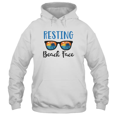 Resting Beach Face Summer With Sunglasses T-Shirt & Tank Top | Teecentury.com