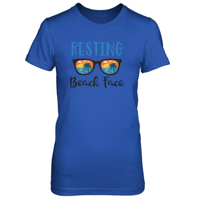 Resting Beach Face Summer With Sunglasses T-Shirt & Tank Top | Teecentury.com