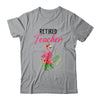 Retired Teacher Tropical Pink Flamingo Teacher Retirement T-Shirt & Tank Top | Teecentury.com