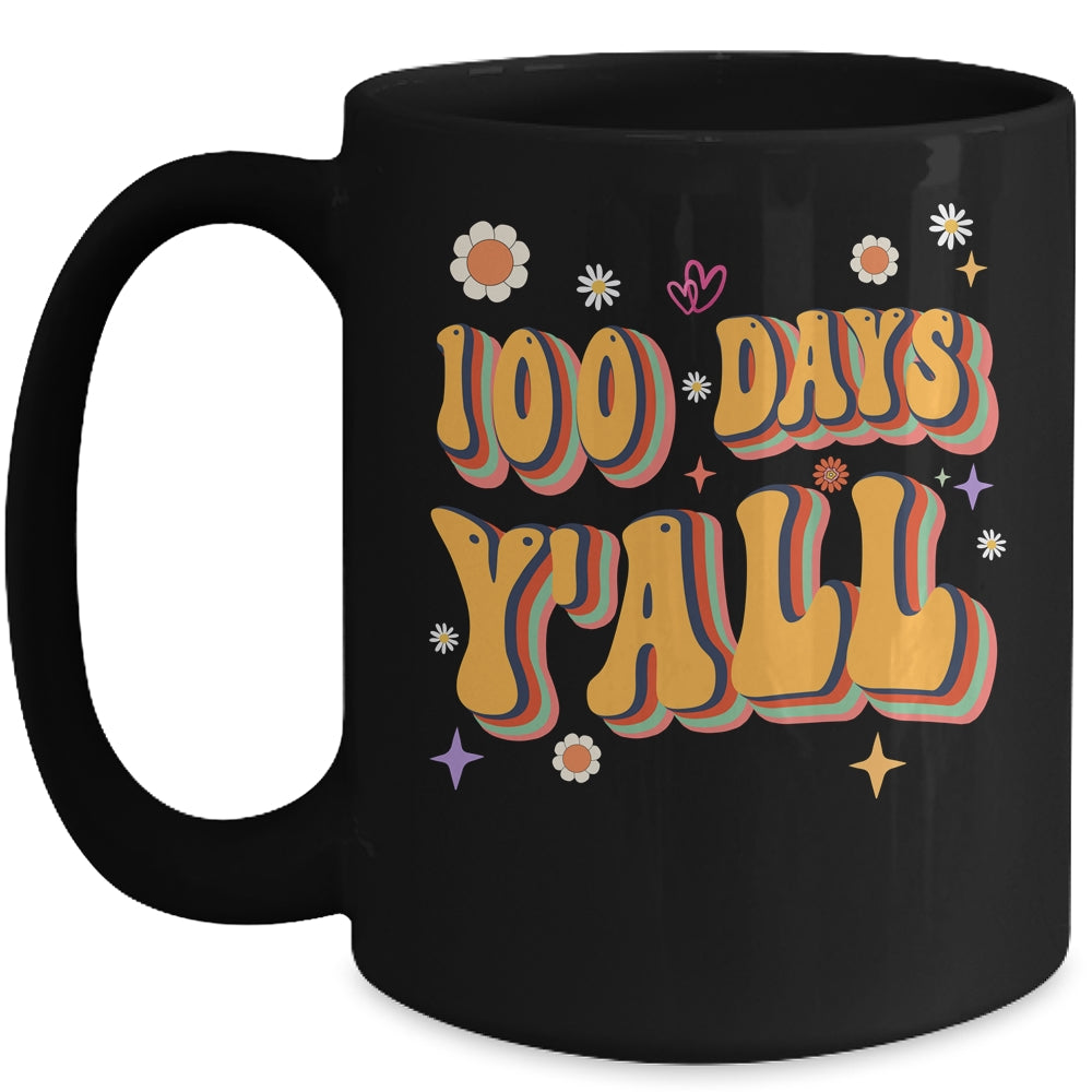 Retro 100 Days Of School Teachers Students 100Th Day School Mug | teecentury