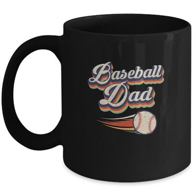 Retro Baseball Dad Funny Vintage Baseball Player Fathers Day Mug Coffee Mug | Teecentury.com