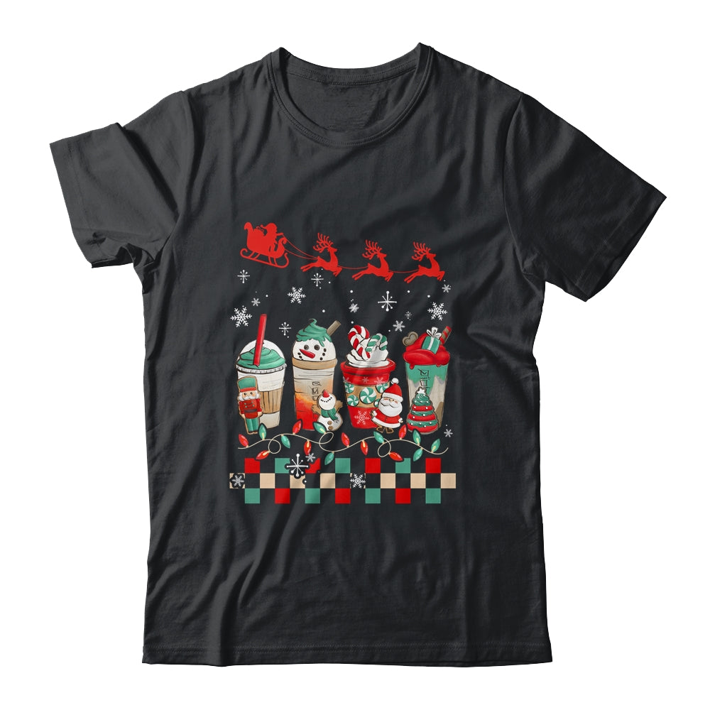 Retro Groovy Christmas Coffee Women Sweets Winter Cozy Xmas Shirt & Sweatshirt | teecentury