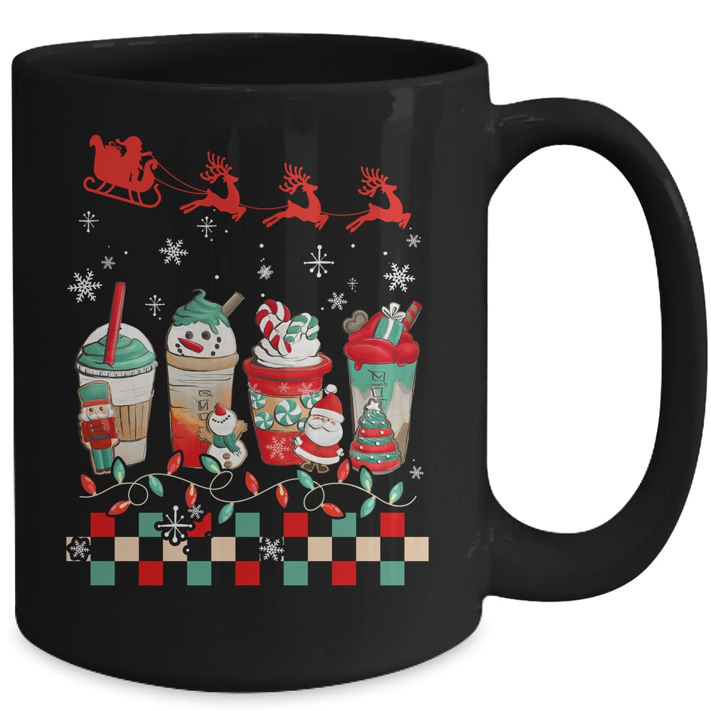 Retro Groovy Christmas Coffee Women Sweets Winter Cozy Xmas Mug | teecentury