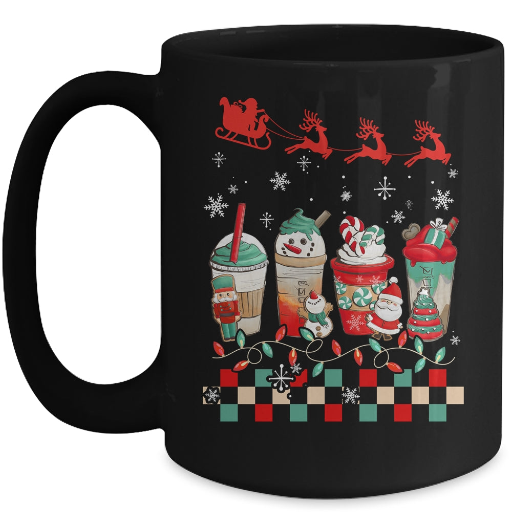 Retro Groovy Christmas Coffee Women Sweets Winter Cozy Xmas Mug | teecentury