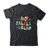 Retro Groovy Fa La La Christmas Cute Santa Hat Xmas Lights Shirt & Sweatshirt | teecentury