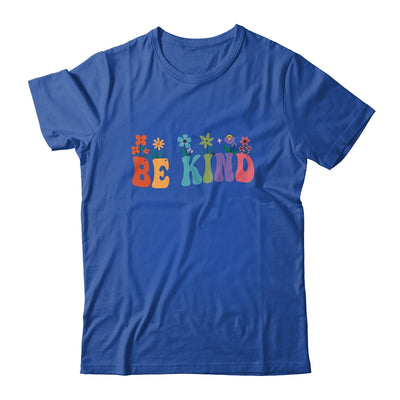 Retro Groovy Flower Be Kind Women Shirt & Tank Top | teecentury