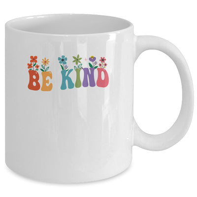 Retro Groovy Flower Be Kind Women Mug | teecentury
