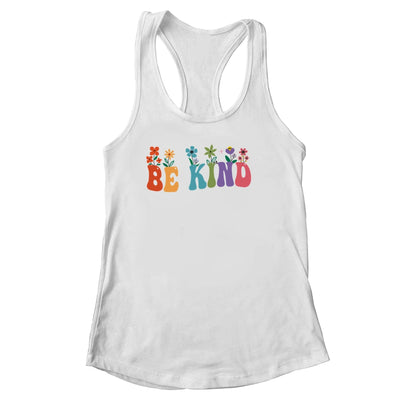 Retro Groovy Flower Be Kind Women Shirt & Tank Top | teecentury