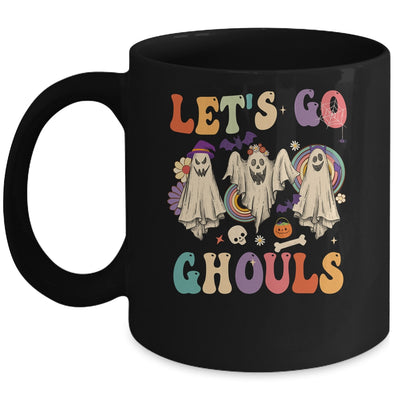 Retro Groovy Lets Go Ghouls Halloween Ghost Outfit Costumes Mug | teecentury