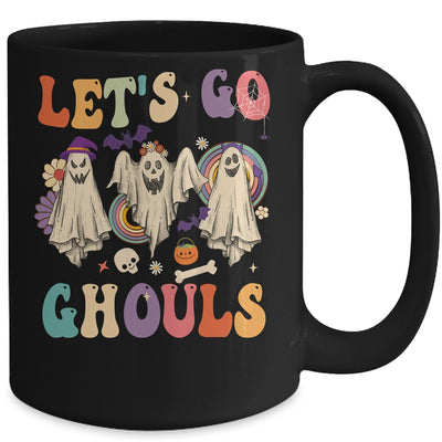 Retro Groovy Lets Go Ghouls Halloween Ghost Outfit Costumes Mug | teecentury