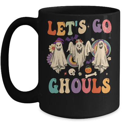 Retro Groovy Lets Go Ghouls Halloween Ghost Outfit Costumes Mug | teecentury
