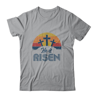 Retro He Is Risen Christian Jesus Christ Religious Easter T-Shirt & Hoodie | Teecentury.com