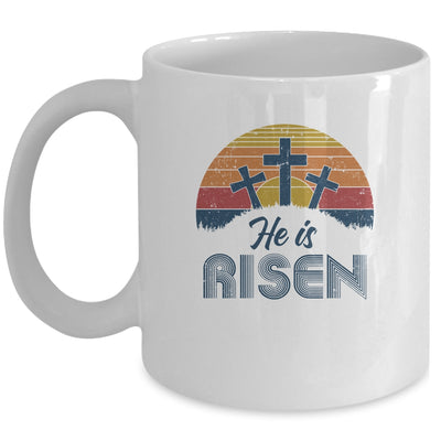 Retro He Is Risen Christian Jesus Christ Religious Easter Mug Coffee Mug | Teecentury.com