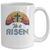 Retro He Is Risen Christian Jesus Christ Religious Easter Mug Coffee Mug | Teecentury.com