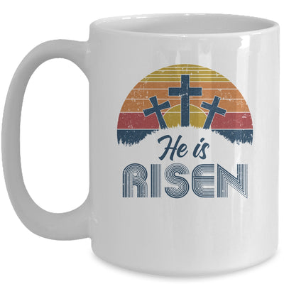 Retro He Is Risen Christian Jesus Christ Religious Easter Mug Coffee Mug | Teecentury.com