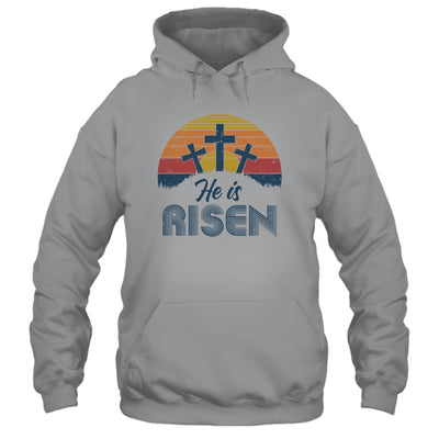 Retro He Is Risen Christian Jesus Christ Religious Easter T-Shirt & Hoodie | Teecentury.com