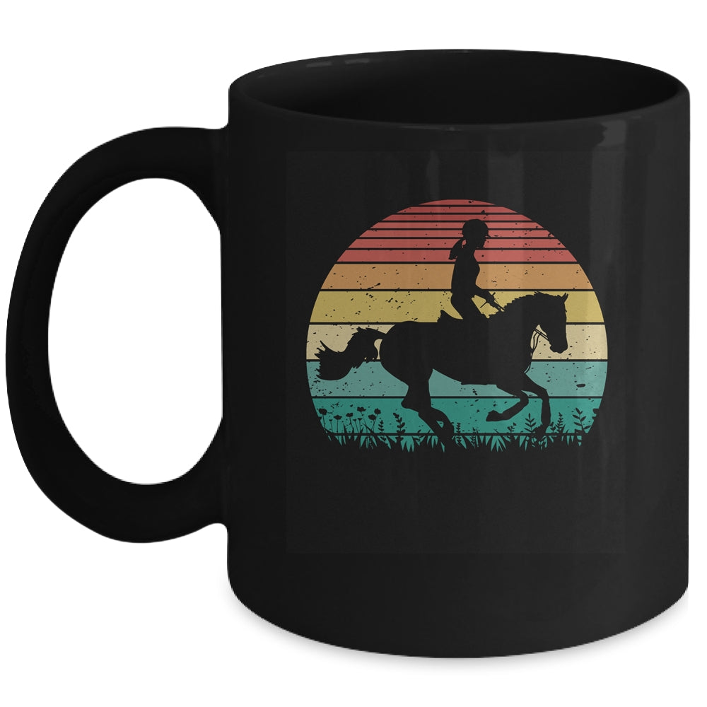Retro Horse Lover Horseback Riding Cowgirl Western Mug | teecentury