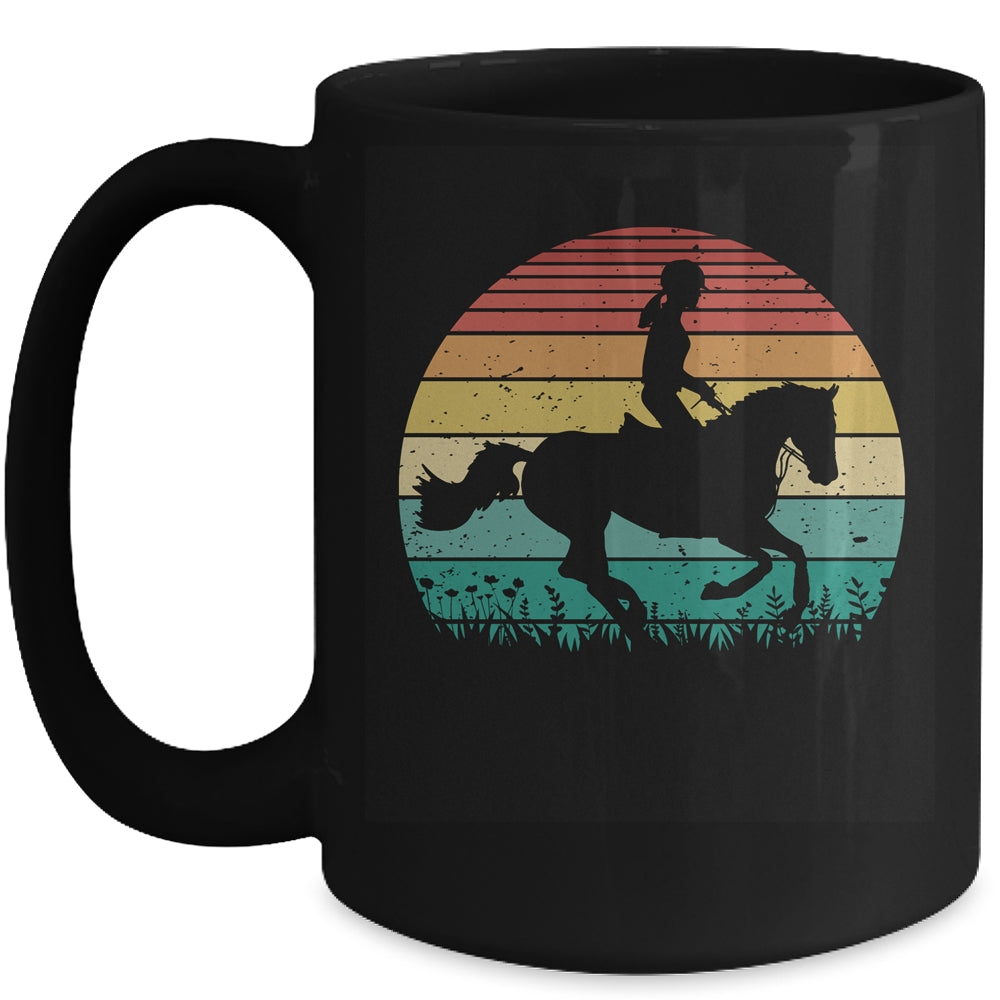 Retro Horse Lover Horseback Riding Cowgirl Western Mug | teecentury