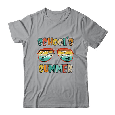 Retro Last Day Of School Schools Out For Summer Teacher Shirt & Hoodie | teecentury