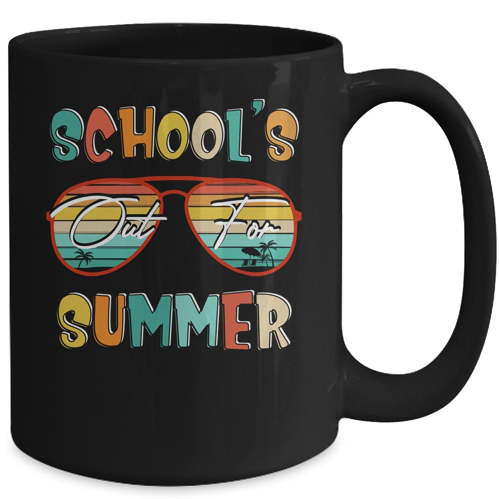 Retro Last Day Of School Schools Out For Summer Teacher Mug | teecentury